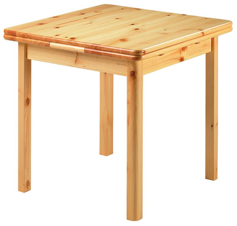 Table de cuisine carrée. Pin massif.