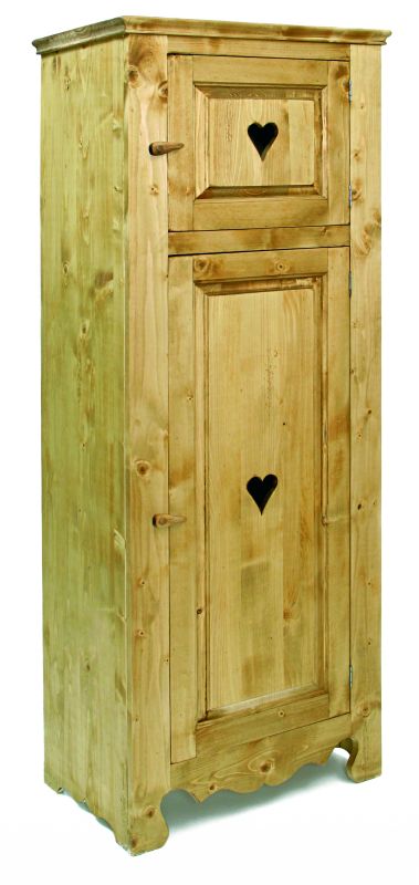 Homme debout 2 portes. Finition huilée.