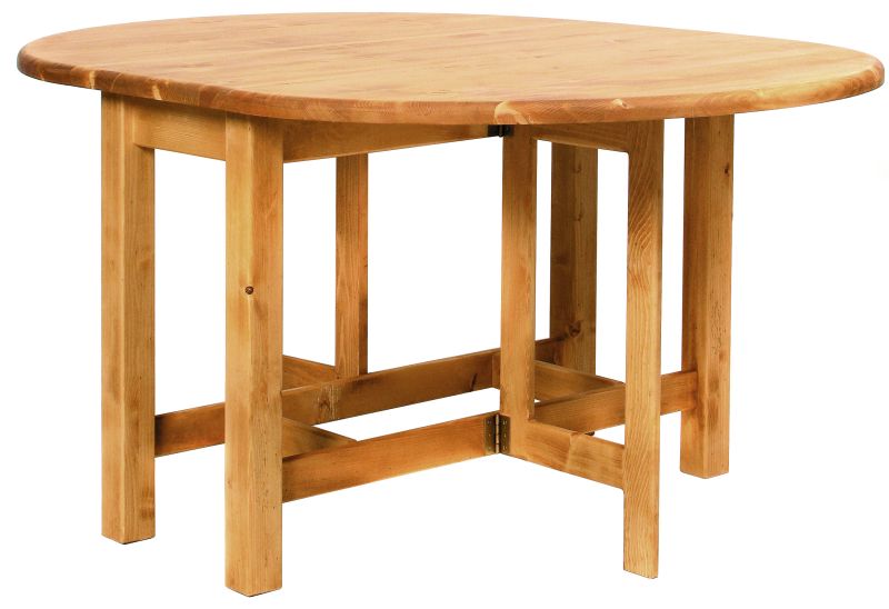 Table pliante. Finition huilée.