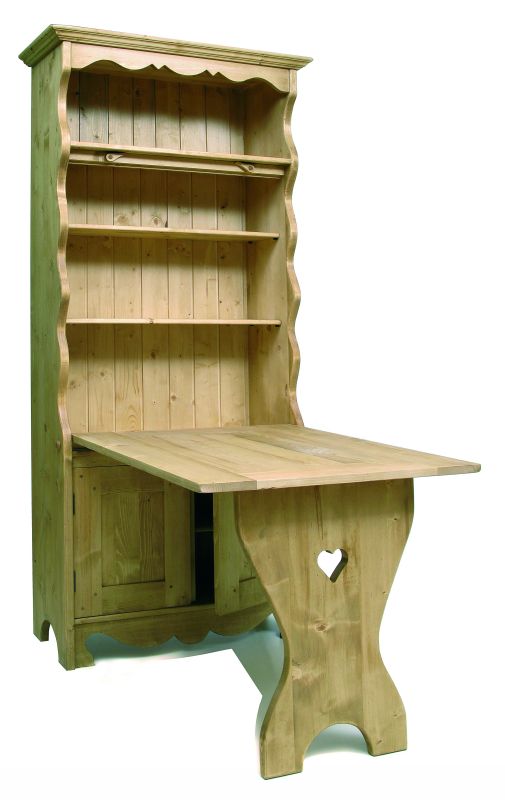 Table de berger 2 portes 3 étagères. Finition huilée.