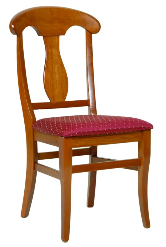 Chaise de style teinté merisier. Réf Napoléon
