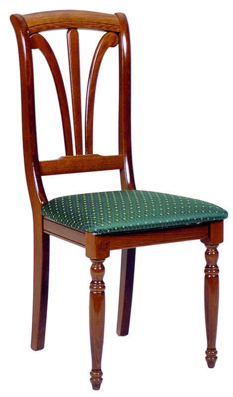 Chaise de style teinté merisier. Réf Héritage