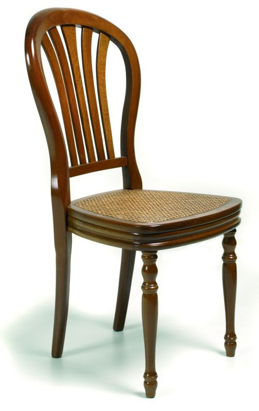 Chaise de style teinté merisier. Réf Amandine