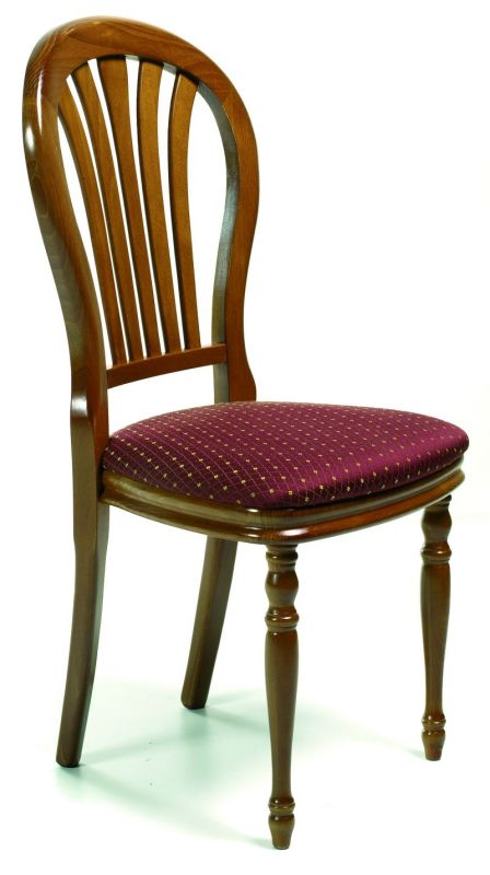 Chaise de style teinté merisier. Réf Angélique.