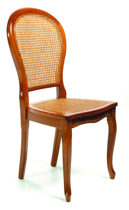 Chaise de style teinté merisier. Réf Myriam.