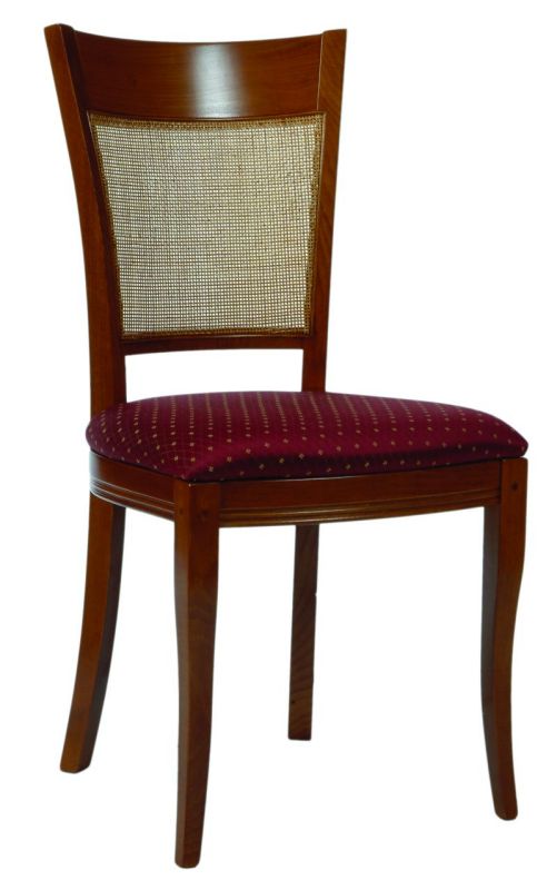 Chaise de style teinté merisier. Réf Anaïs.