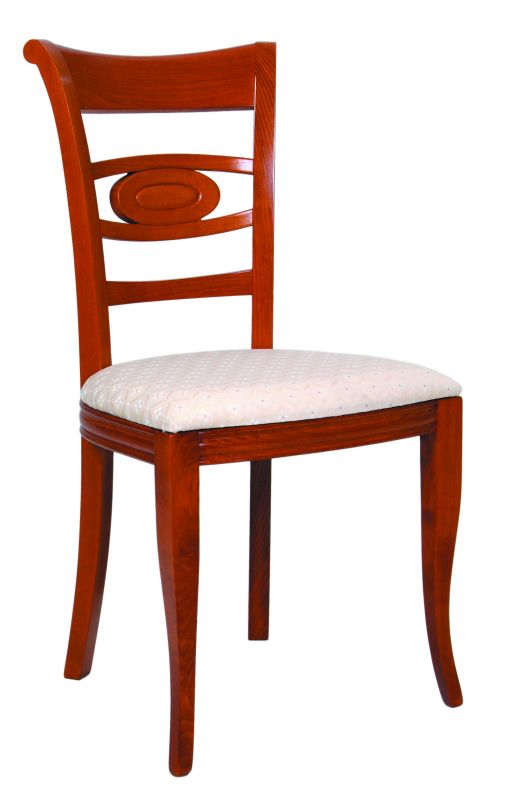 Chaise de style teinté merisier. Réf Clara.