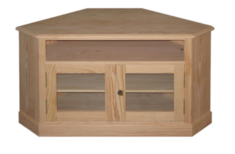 Meuble d'angle Pin massif finition ciré ou peint L115 P62 H67